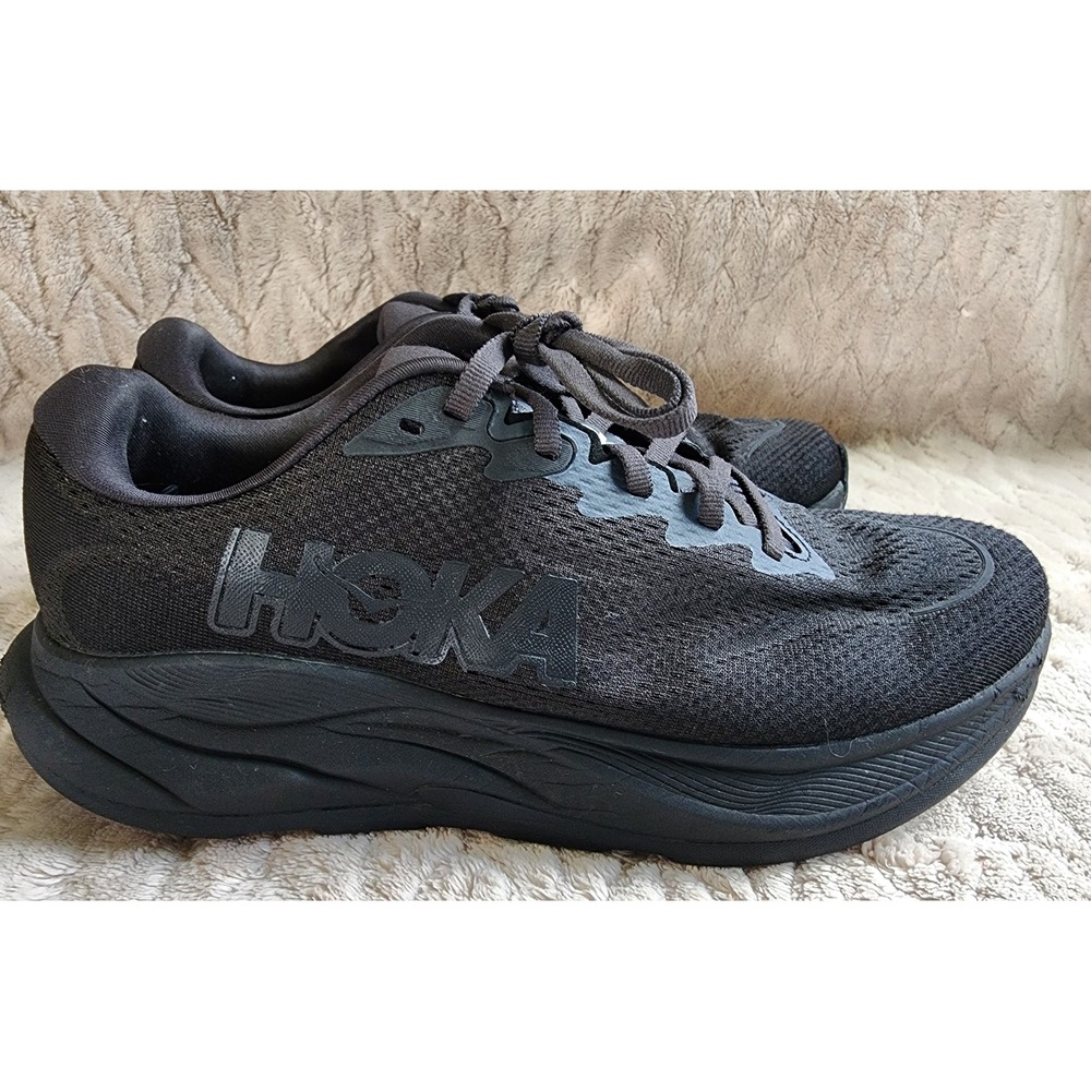 Hoka Rincon 4 Mens 9.5 2E Wide Black Running Shoes